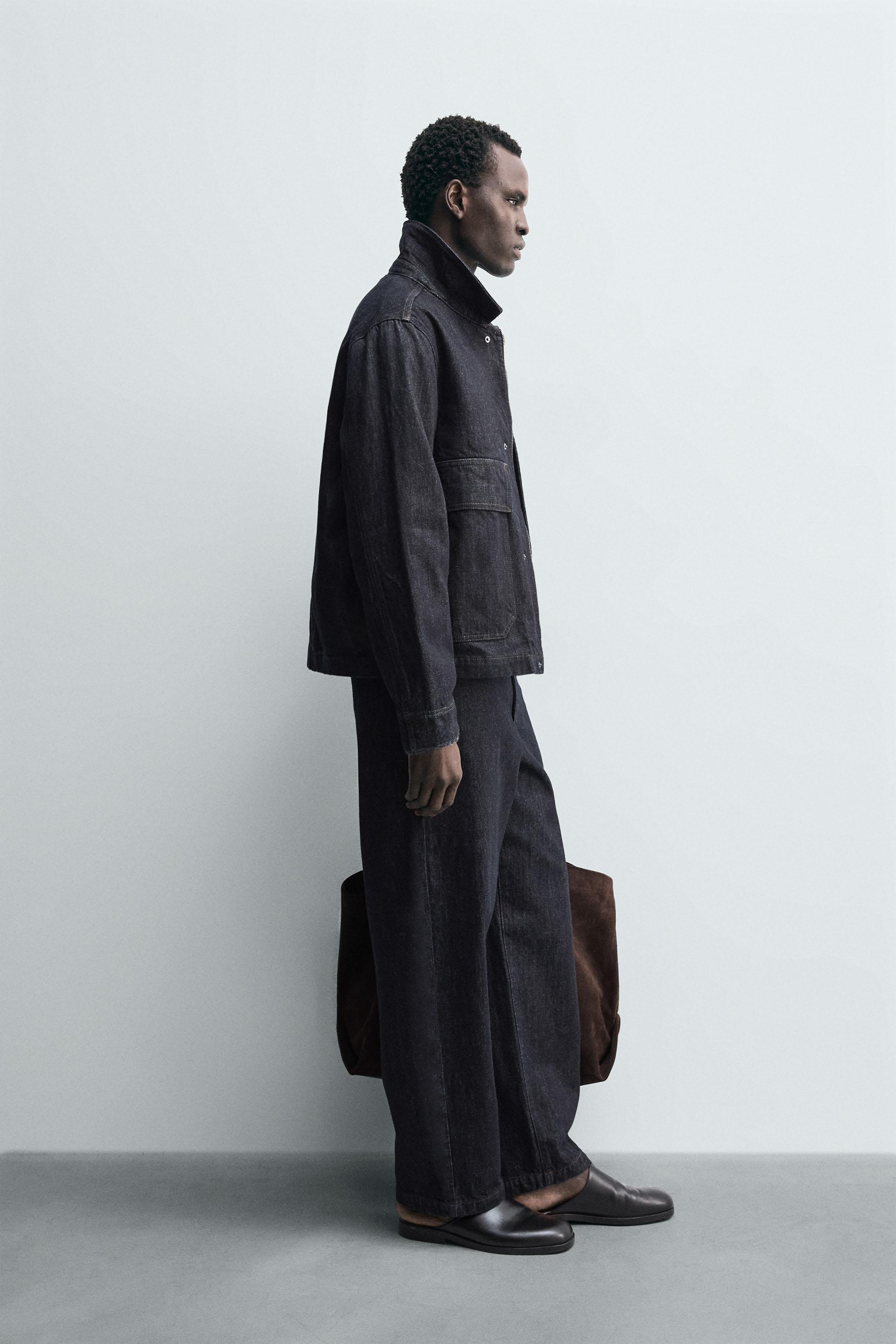 RELAXED FIT DENIM CHINO PANTS